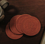 Leather Coasters - set of 4