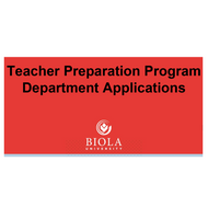 Department Application (LEDU 301) Fee